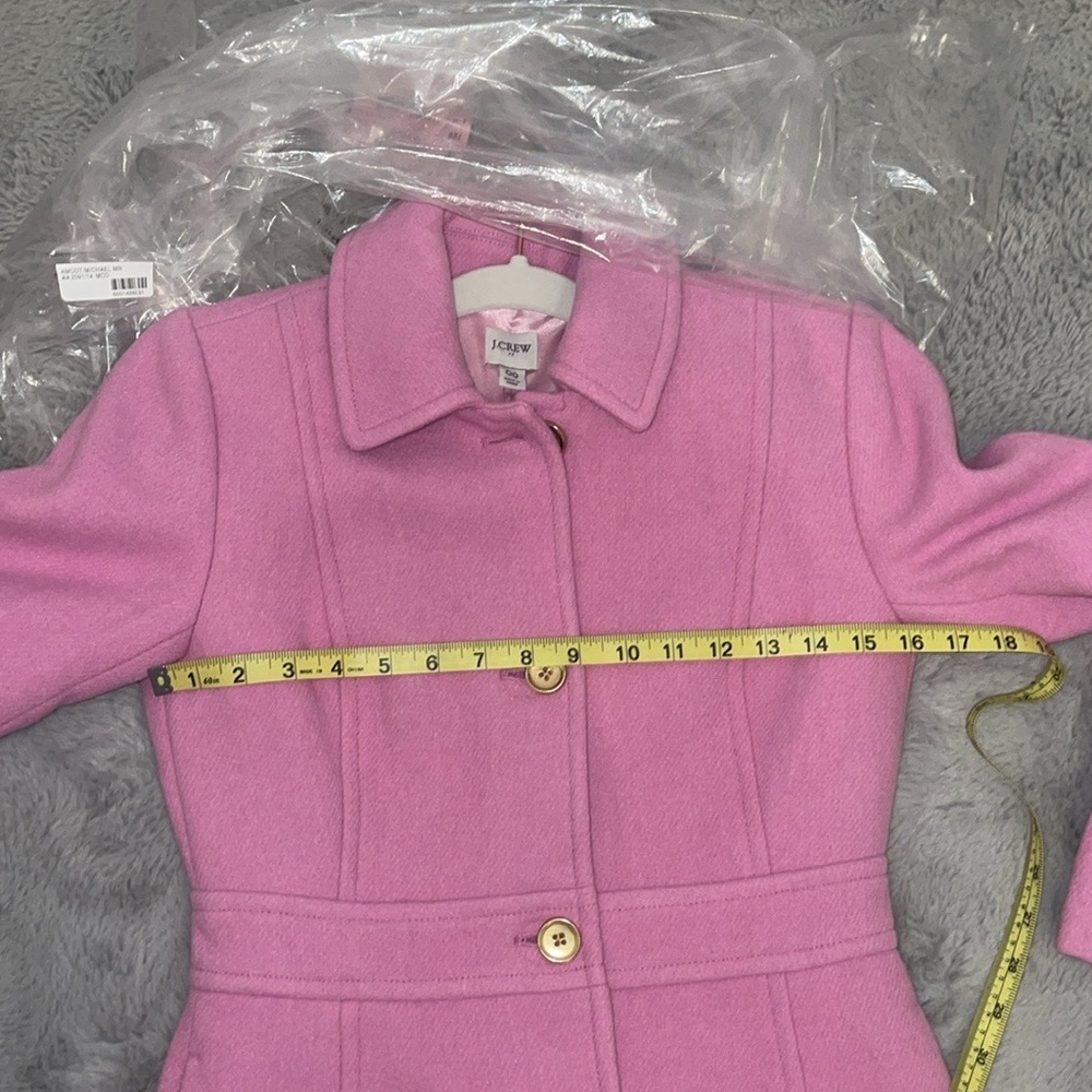 Last One NWT PINK J. CREW Wool-blend lady coat - Picture 8 of 17